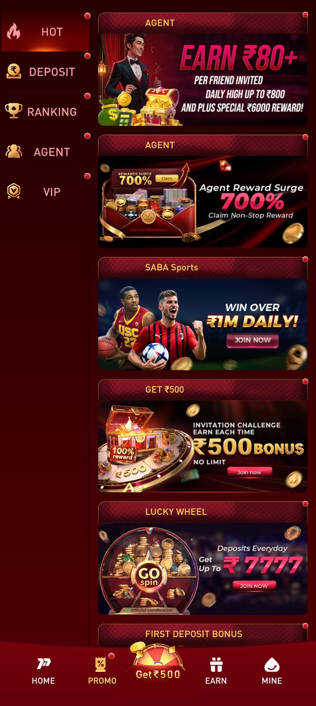 P77 casino tournaments and promotions